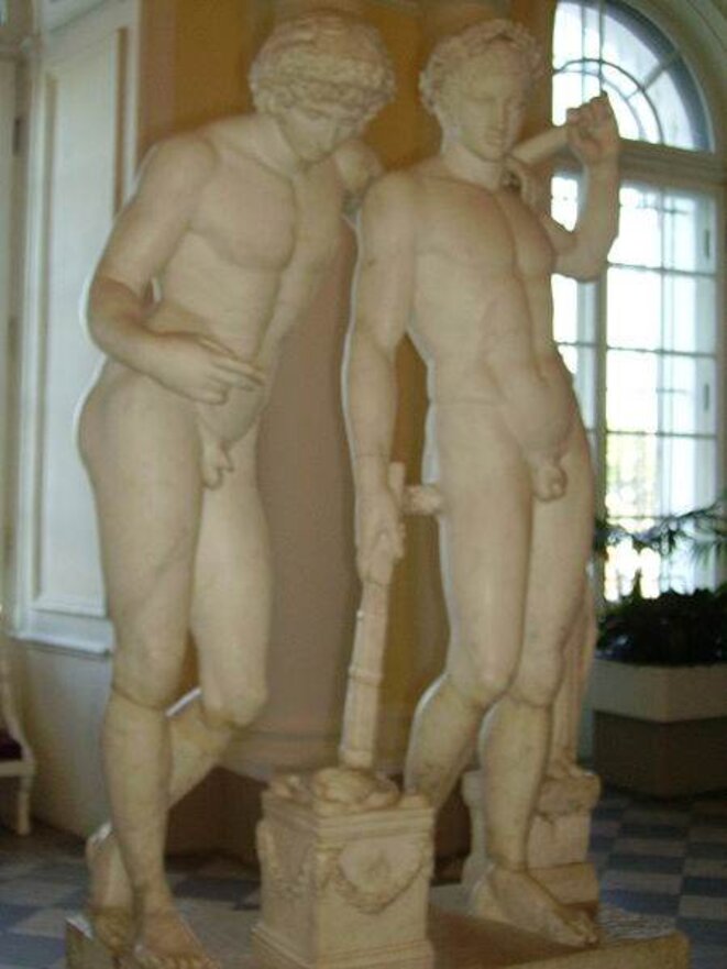 Castor et Pollux au musée de l'Ermitage à Saint-Petersbourg Castor et Pollux au musée de l'Ermitage à Saint-Petersbourg